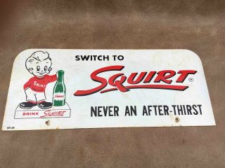 Old Switch To Squirt Never An After - Thirst Soda Sales Rack Advertising Sign
