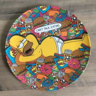 Homer Simpson Plate The Simpsons Duff Party Serving Dinner