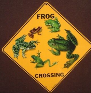 Frog Crossing Sign 16 1/2 " By 16 1/2 "