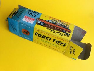 Box Only For Corgi Toys Cadillac Superior Ambulance