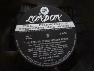 THE ROLLING STONES / GOLDEN ALBUM,  RARE JAPAN ONLY LONDON 1966 ORIG.  LP GF EX, 7