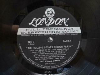 THE ROLLING STONES / GOLDEN ALBUM,  RARE JAPAN ONLY LONDON 1966 ORIG.  LP GF EX, 8