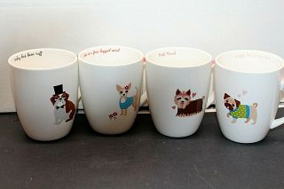Dog Coffee Mugs / Tea Cups Two 