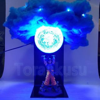 Dragon Ball Z Son Goku Genki Dama Spirit Led Lamp Figure Bomb Cloud Saiyan