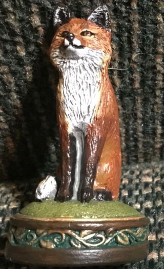 Fox Hunt Hunting Sitting Resin Fox