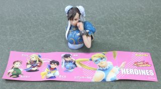 Figuax Capcom Street Fighter Heroines Chun - Li Figure Authentic 2.  5 " F - Toys Japan