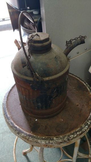 Vintage 1 Gallon Gas / Kerosene Jug / Can