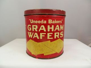 Vintage Cracker Tin Uneeda Baker 