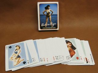 Bettie Page Complete Deck Playing Cards 2006 Bunny Yeager Dark Horse Pin - Up Girl