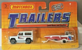 Matchbox Trailers - - - 1990 - Made In Thailand - Land Rover And Seafire