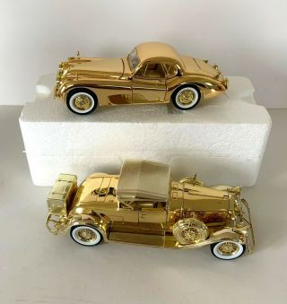 National Motor Museum.  Serie Gold.  1930 Pierce & 1949 Jaguar.  1:32.  Vj - Mm