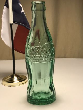 PAT ' D DEC.  25,  1923 Coca - Cola Hobbleskirt Coke Bottle - BAY CITY,  TEX Texas 3
