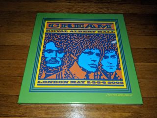 Cream Royal Albert Hall Vinyl Box Set Limited White And Green Vinyl.  3 Lp’s