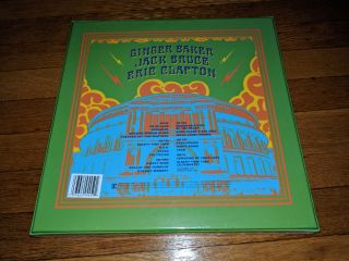 CREAM ROYAL ALBERT HALL VINYL BOX SET LIMITED WHITE AND GREEN VINYL.  3 LP’S 2