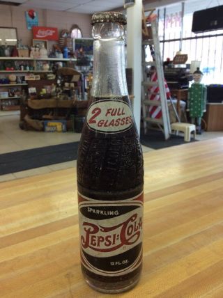 Pepsi:cola Double Dot Vintage Pepsi Cola Bottle Marion Va 12 Oz