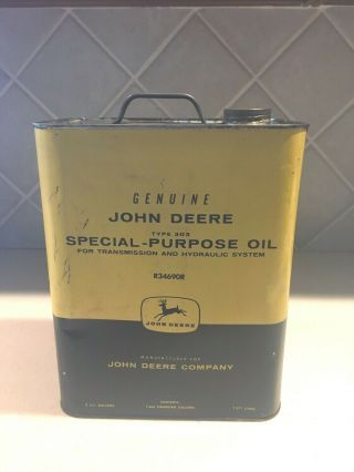 John Deere Special Purpose Oil Two Gallon Can
