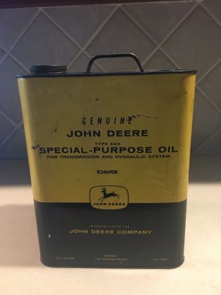John Deere Special Purpose Oil Two Gallon Can 2
