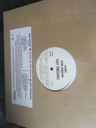 BOB DYLAN BLOOD ON THE TRACKS NY TEST PRESSING VINYL LP RECORD STORE RSD DAY LP 5