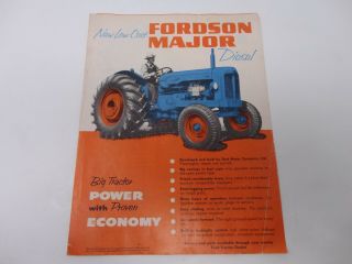 Vintage Ford Fordson Major Diesel Tractor Brochure