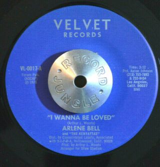 Crossover Soul 45 - Arlene Bell & The Kenyattas - Stop Before You Start M - Hear