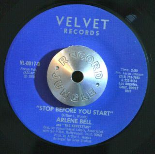 CROSSOVER SOUL 45 - ARLENE BELL & THE KENYATTAS - STOP BEFORE YOU START M - HEAR 2