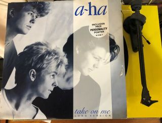 A - Ha Take On Me First Issue In Picture Cover With Poster - Very Rare