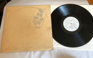 The Who Live At Leeds Decca Lp With All 12 Inserts