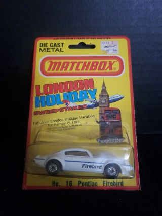 1981 Matchbox Lesney No.  16 Pontiac Firebird Superfast