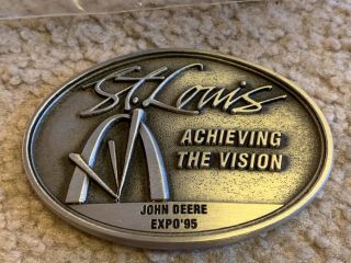 John Deere Expo 1995 St Louis,  Mo Belt Buckle Limited Edition No.  158