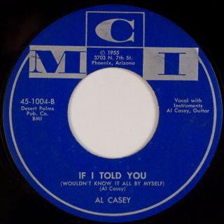 AL CASEY: The Pink Panther / I Told You MCI Rockabilly Garage 45 NM 2