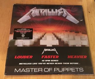 2008 Metallica " Master Of Puppets " Deluxe Remastered 180gram 2 Vinyl 45rpm Lps