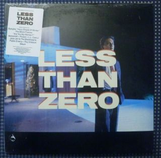 Still Less Than Zero Soundtrack Orig.  1987 12 " Vinyl Record Lp Hype Sticker