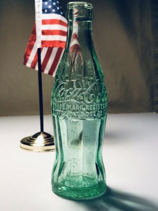 Yazoo City Miss (mississippi) Patent 1923 Coca Cola Hobbleskirt Soda Coke Bottle