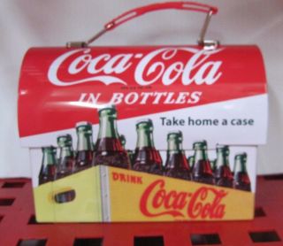 Coca - Cola Workman Carry Tin Lunch Box -