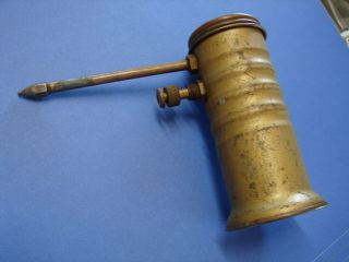 Antique Eagle No.  66 Brass Oil Can Pump Oiler - - S/h In Usa