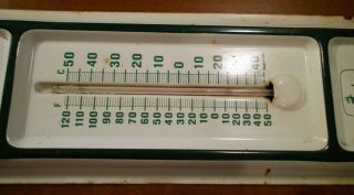 Vintage John Deere Thermometer F.  B.  Harmon Co Inc Presque Isle Maine 3