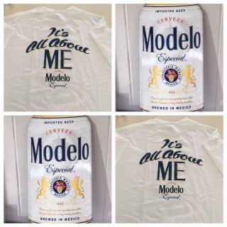Modelo Especial Beer Tin Bar Sign & T - Shirt Size 2xl.  Its All About Me Cerveza