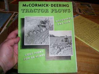(r) Antique Mccormick Deering International Tractor Plows Book