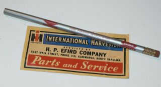 Vintage Ford Wood Pencil 3 - Digit Phone Dearborn Farm Equipment,  Bonus