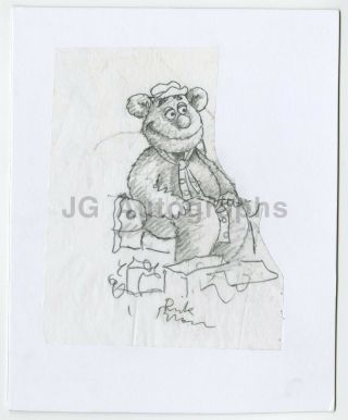 The Muppets - Rick Brown - Signed Illustration Art Of Fozzie Bear