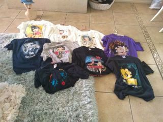 9 Large Vintage Betty Boop Tshirtsall In Size Large