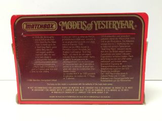 Matchbox Models of Yesteryear w/Box Y30 1920 model AC Mack Kiwi Boot Polish 2