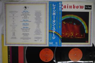Rainbow On Stage Oyster/polydor Mwz 8103,  4 Japan Obi Vinyl 2lp