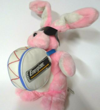 Vintage 23 " Energizer Batteries Bunny Rabbit Plush Stuffed Animal Glasses 1989