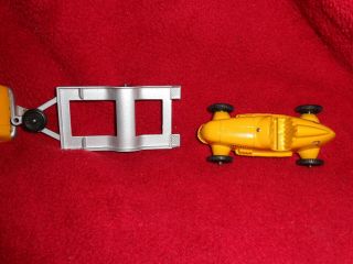 tootsietoy hot rod with trailer and race car 4