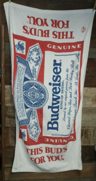Vintage Authentic Budweiser This Bud 