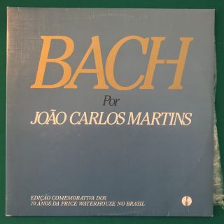 Brazil Press Joao Carlos Martins Piano Bach 2 X Lp Private Rare