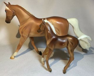 Breyer Classic Set No 62007 Palaomino Morgans Foal And Mare