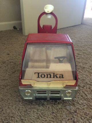 1960 ' s Red Metal Tonka Cement Mixer Truck 2