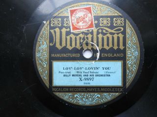 Vocalion 10 " 78rpm Dance Record (x 9897) Billy Mayerl & His Orchestra 1920 